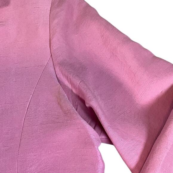 Eileen Fisher Lavender Purple Blazer Button Soft Top 100% Silk Size PP 0-2 - Picture 10 of 13